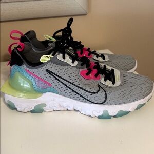 Nike Gray and Pink Athletic Shoes